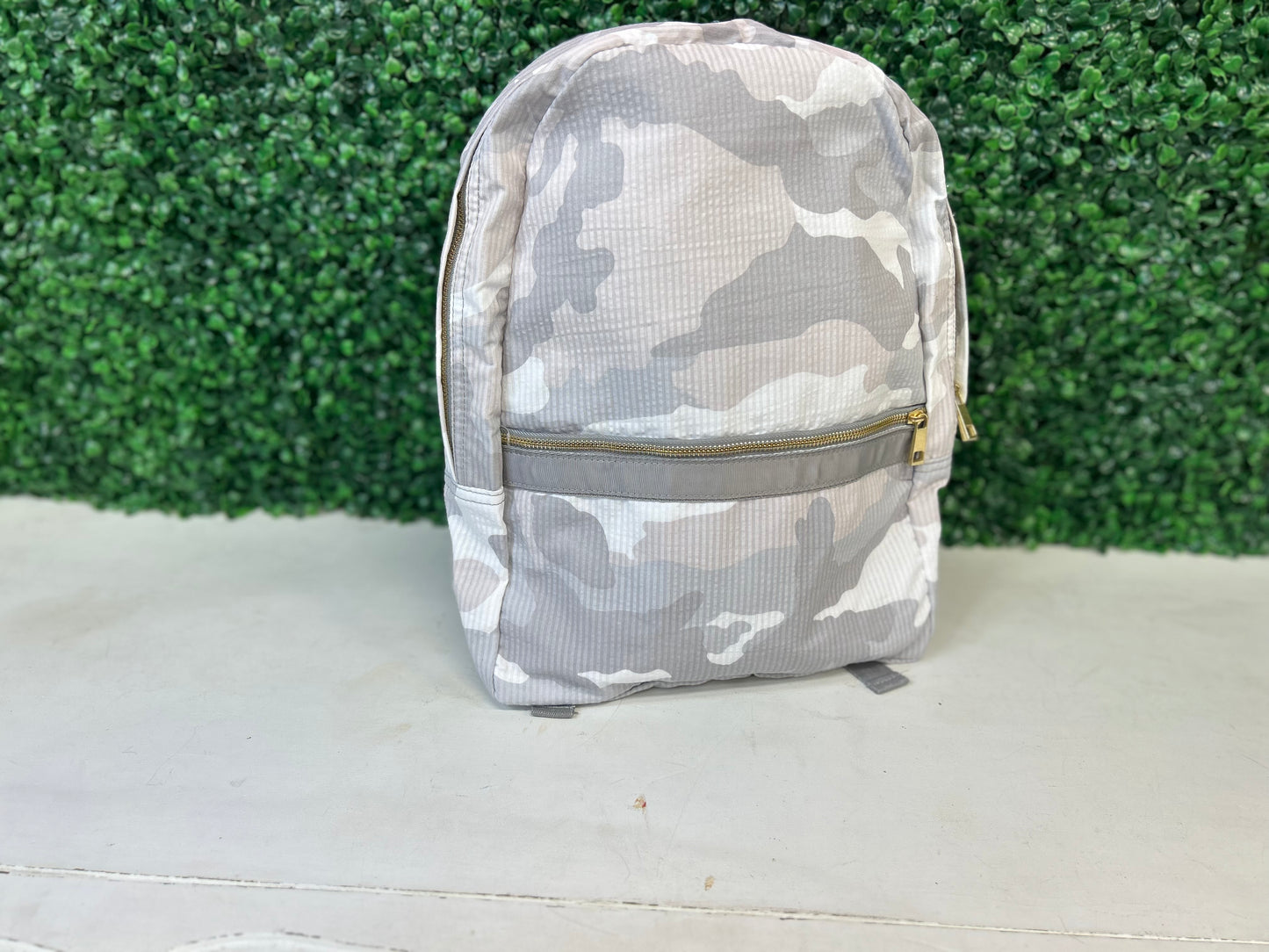 Snow Camo Seersucker Medium Backpack