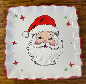 Simply Southern Ceramic Santa platter