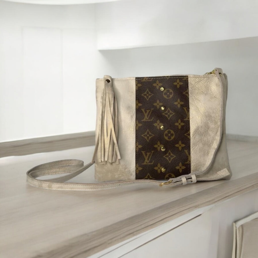 Louise Vuitton upcycled crossbody purse