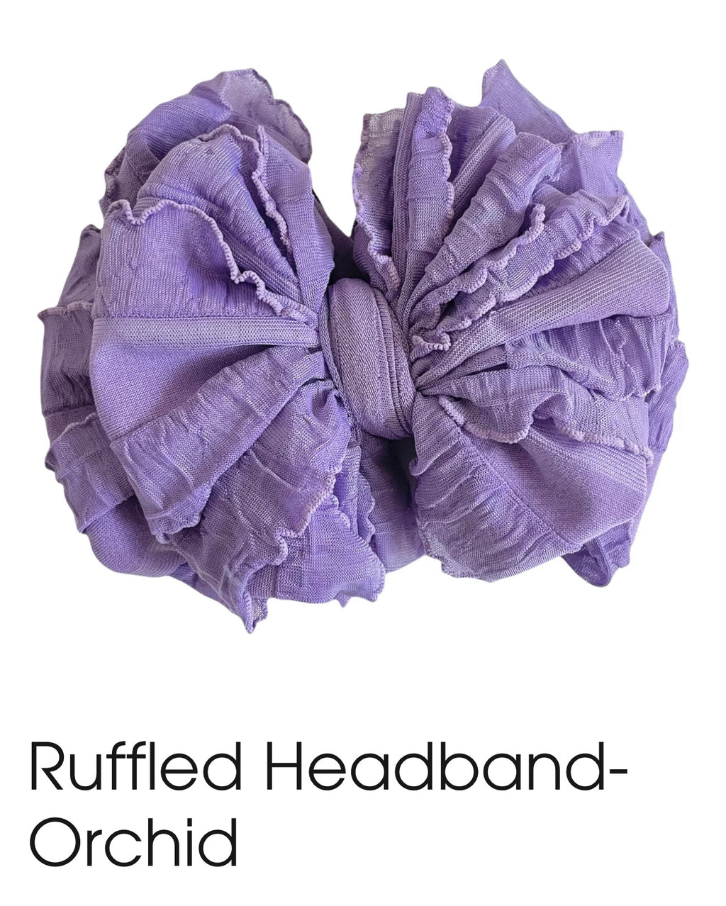 Ruffle Headband- Orchid
