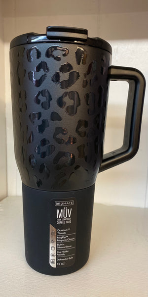 Brumate MUV Leakproof Coffee Mug 35oz - Onyx Leopard