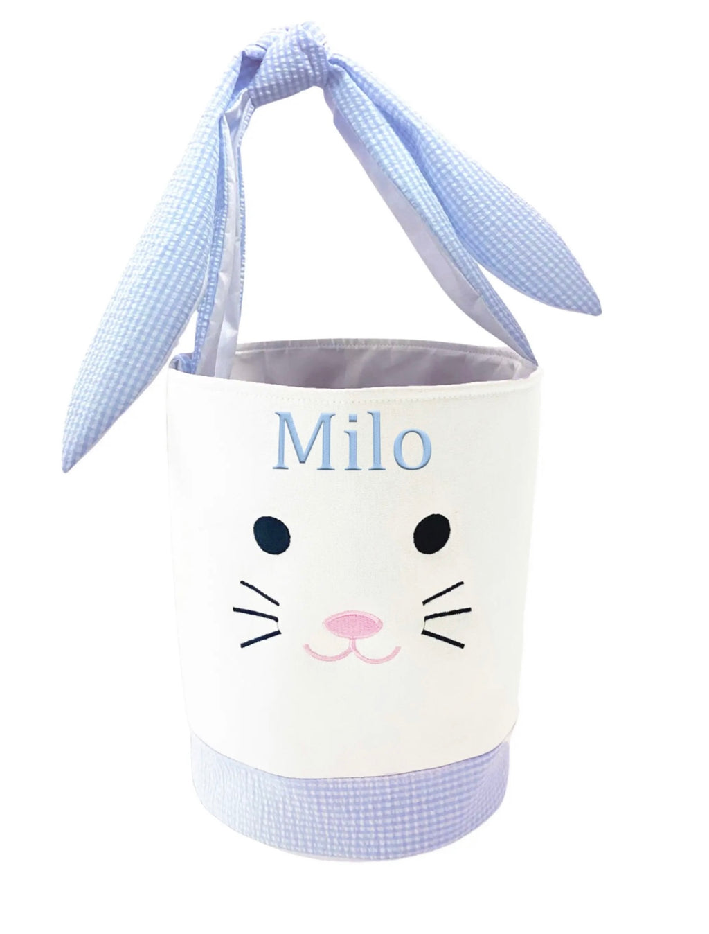 Boy gingham Easter basket