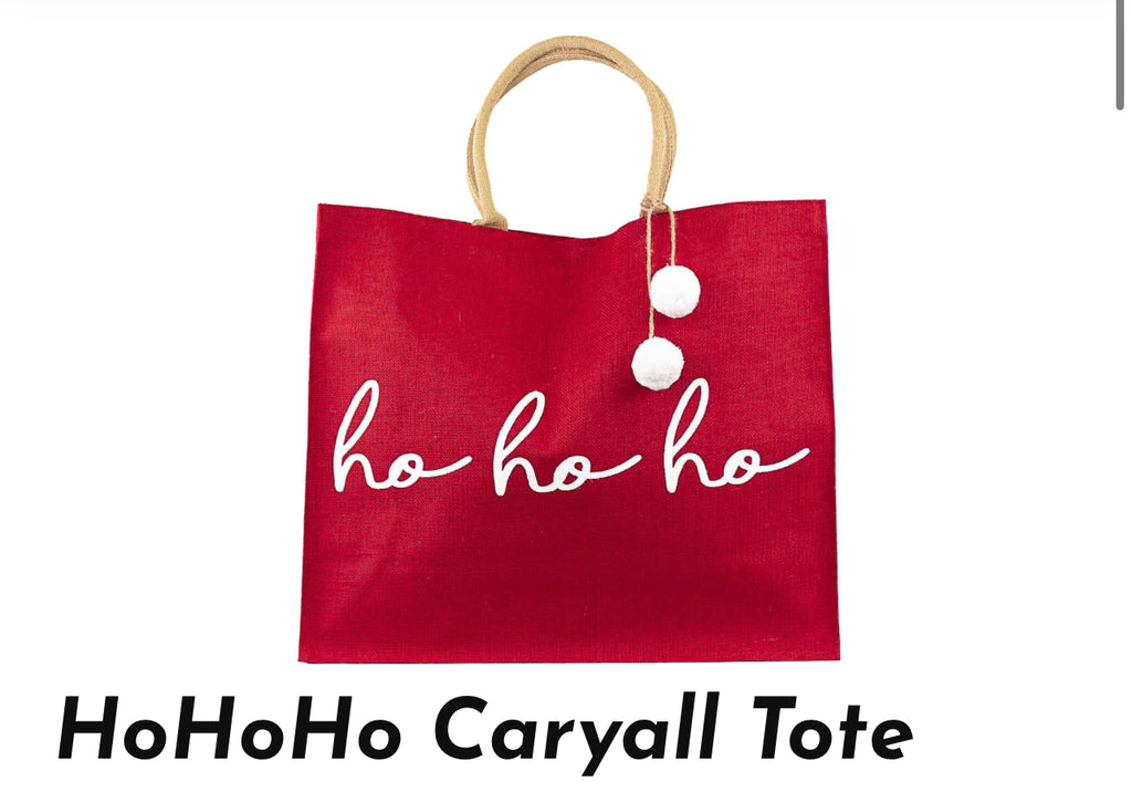 Ho Ho Ho large caryall totes