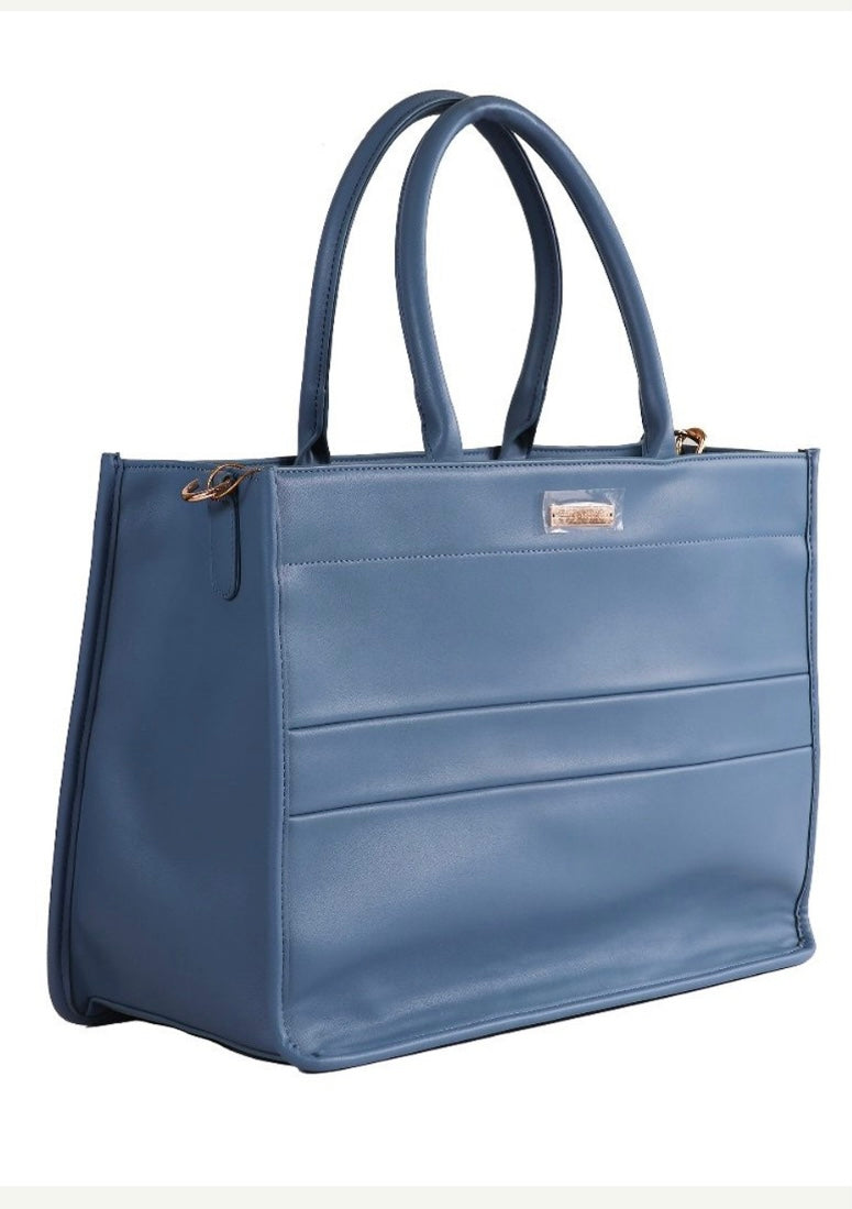 Simply Southern Leather Handbag - Milan- Azure