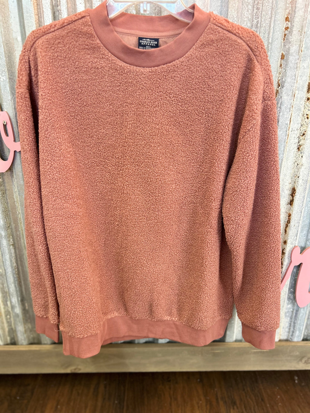 Charles River Sherpa Crew Neck- Mauve