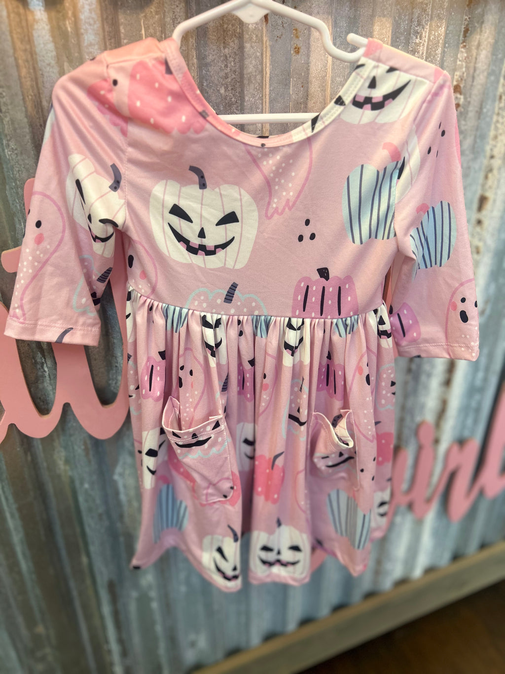 Girl Pumpkin & Ghost Dress