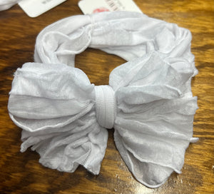 Ruffled Headband- White