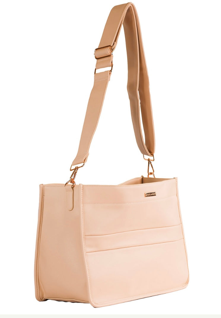 Simply Southern Leather Handbag- Milan- Cream