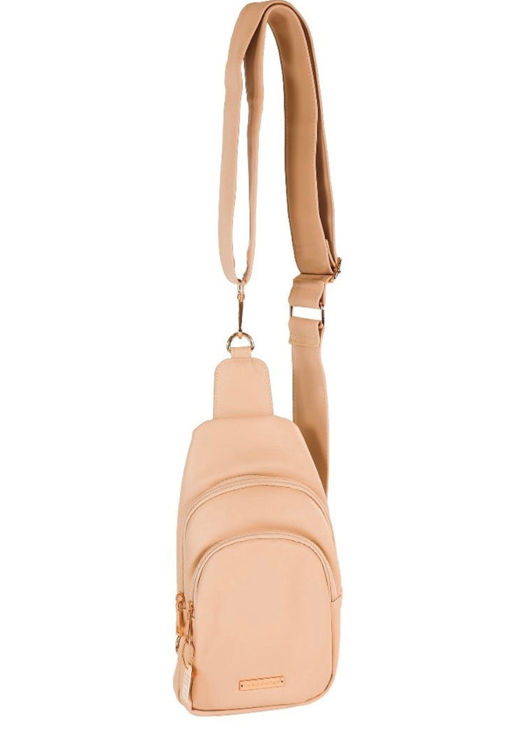 Simply Southern leather crossbody- Maui - cream