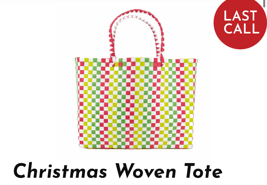 Christmas Woven Tote