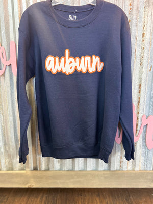 Auburn embroidered sweatshirt