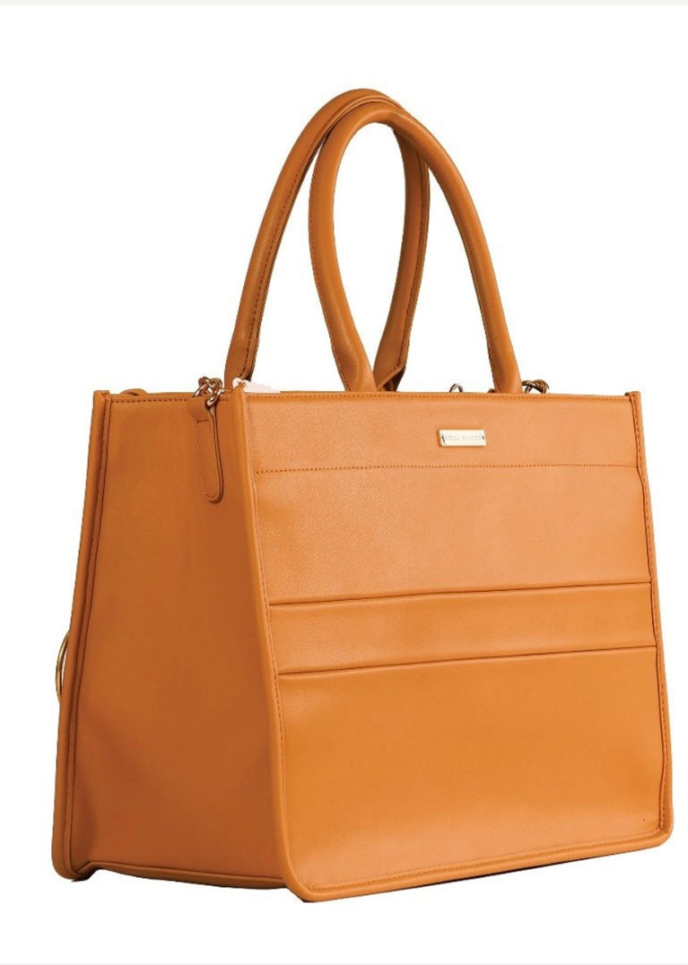 Simply Southern Leather Handbag-Milan- Chai Cream