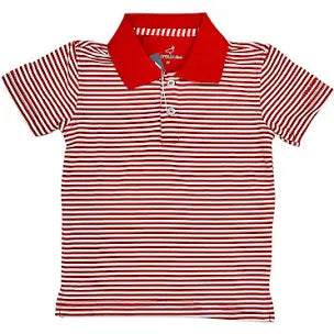 Properly Tied Boys Dallas Polo - Crimson