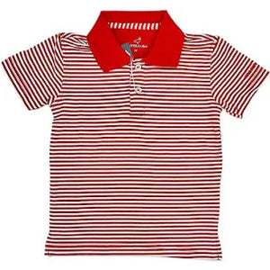 Properly Tied Boys Dallas Polo - Crimson