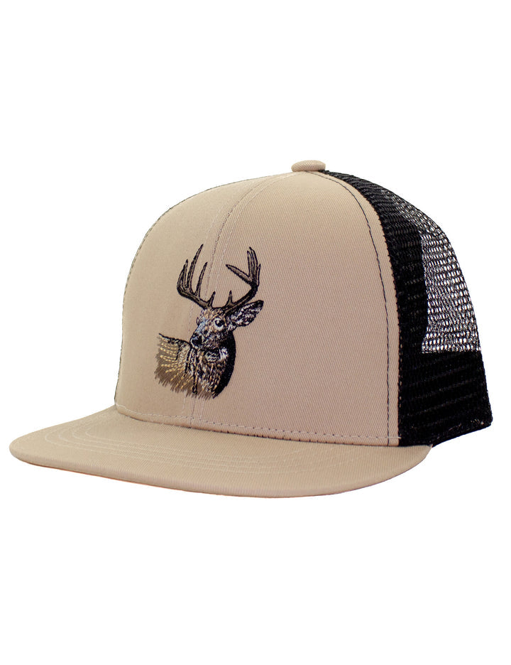 Properly Tied Boys Trucker Hat Buck