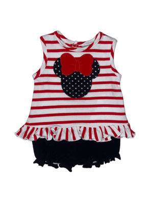 Girl Minnie Mouse shorts set