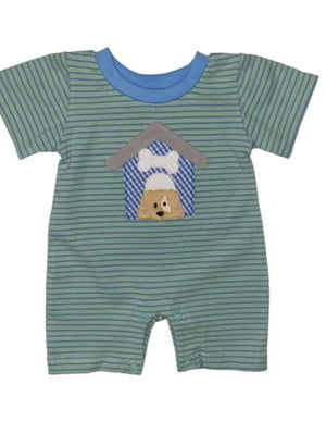 Boy puppy house romper