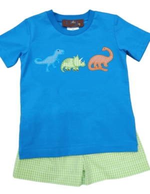 Dino Land boys shorts set