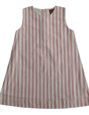 Red and white stripe dress