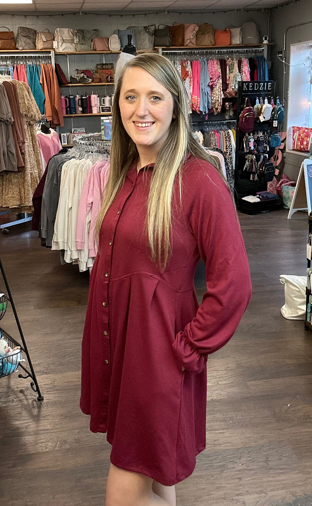 LTX Burgundy Dress