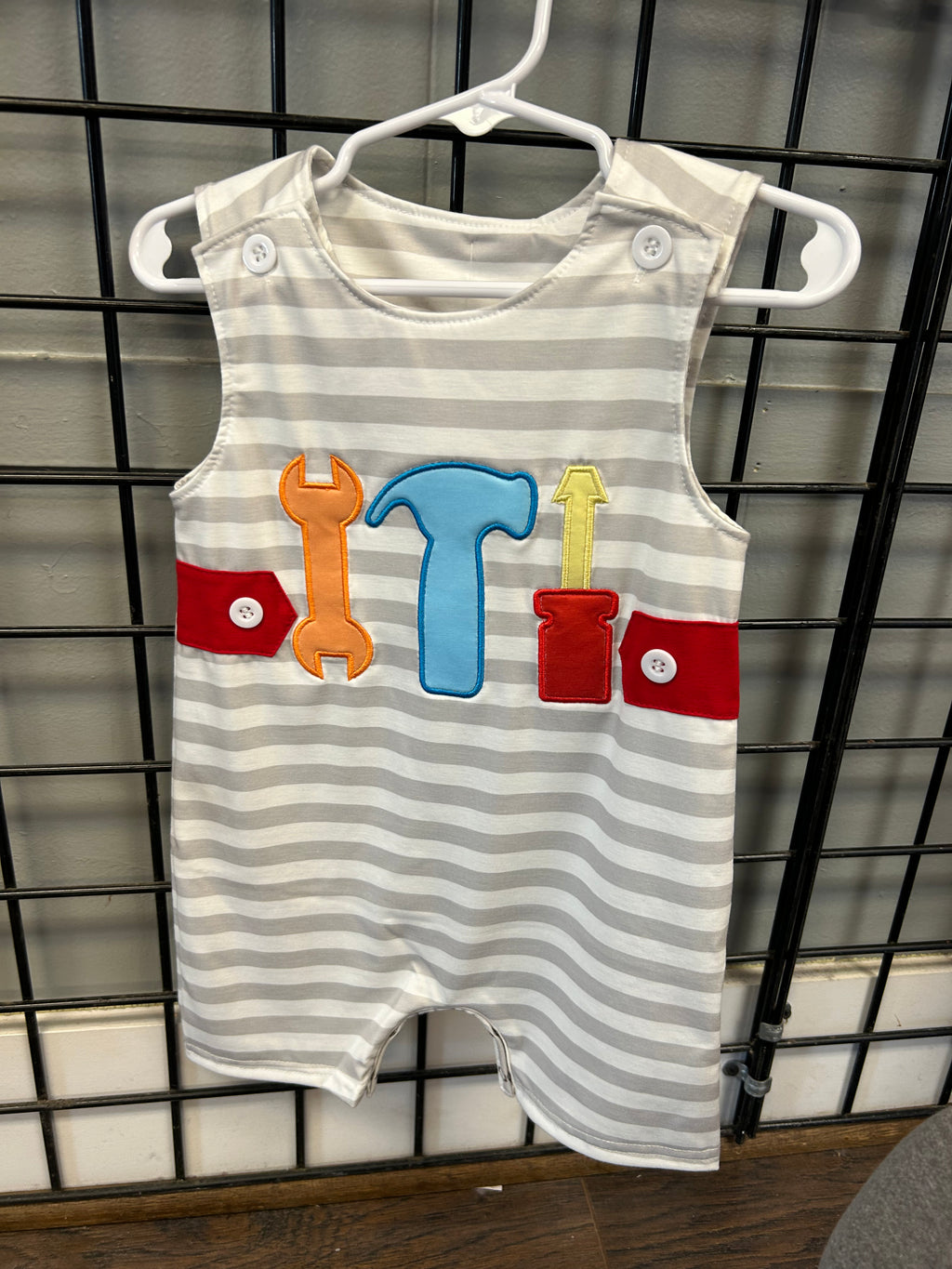 Boy tools romper