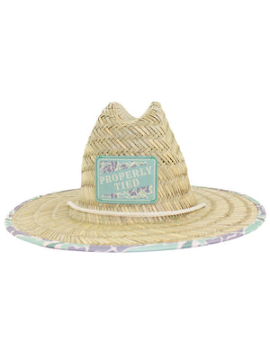 Boys Cabo Staw Hat Sage Camo - Properly Tied