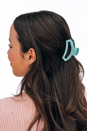 Open Totally Turquoise Small Hair Clip - Teleties