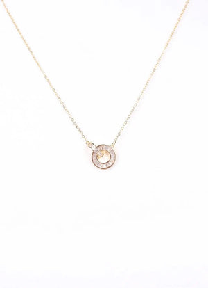 Brenton CZ Circle Necklace