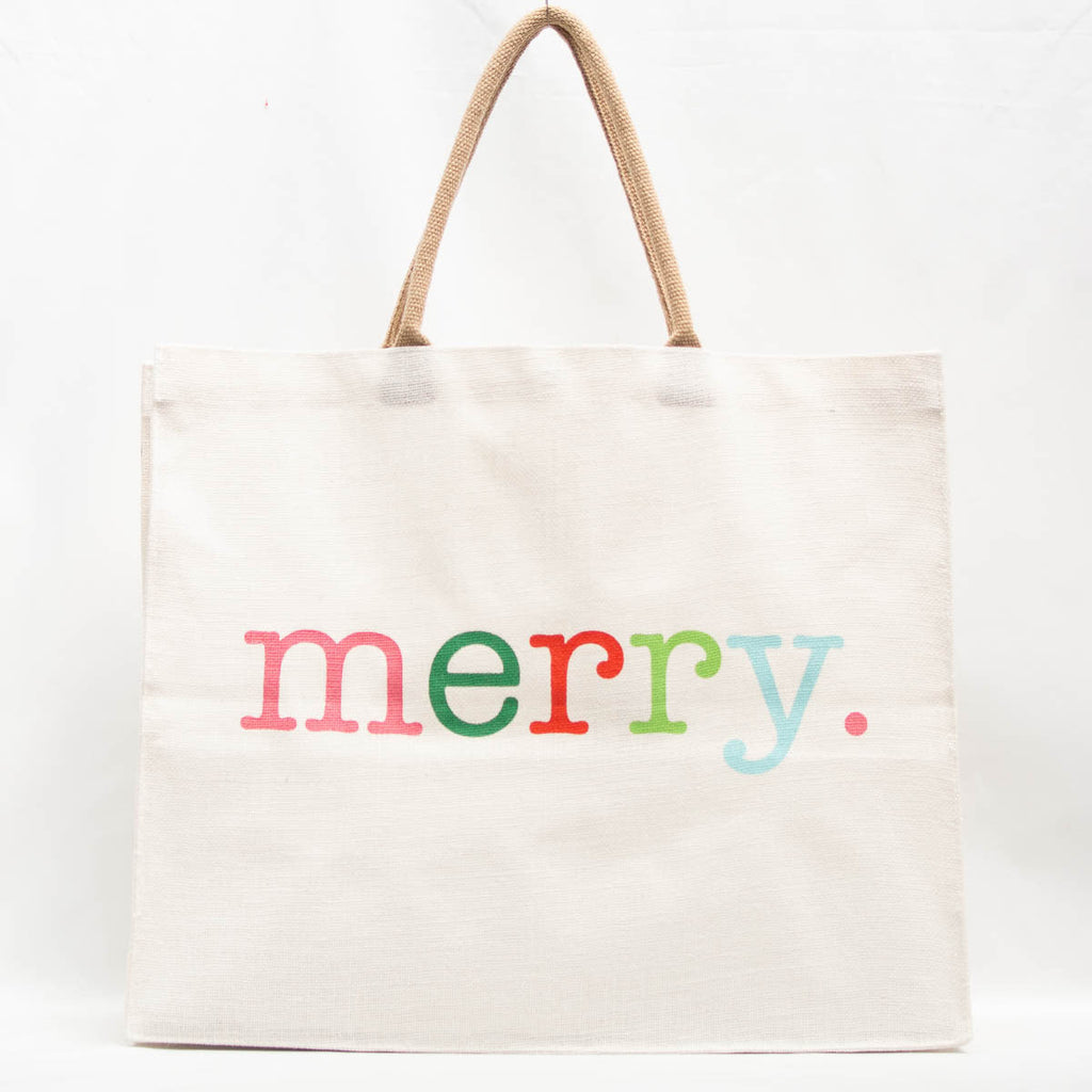 Merry colorful carryall tote