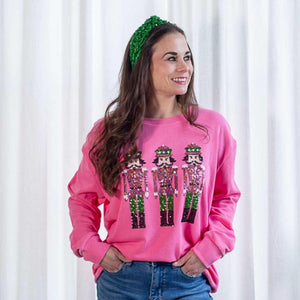 Sequin Nutcracker Sweatshirts