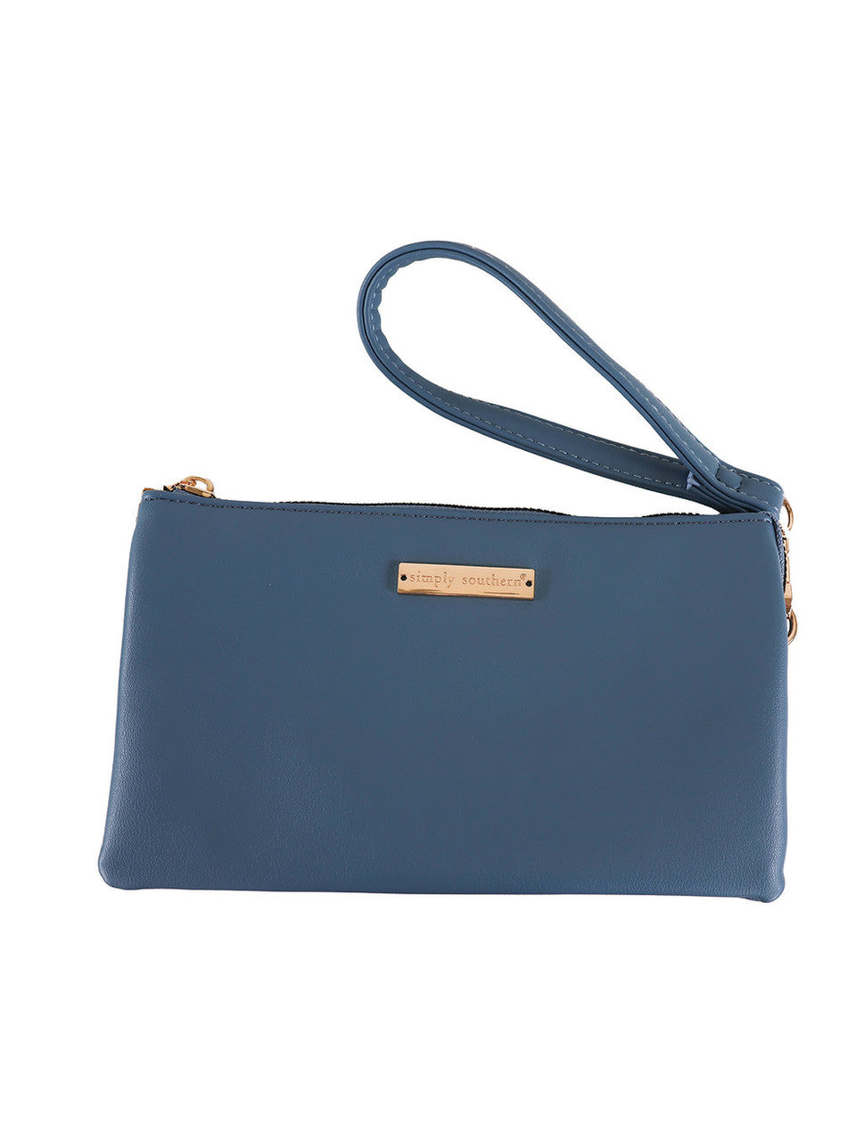 Simply Southern leather crossbody purse- Azure