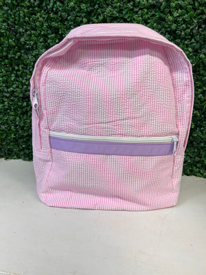 Princess Seersucker Medium Backpack