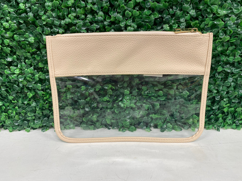 Blush/Clear Accessory Bag